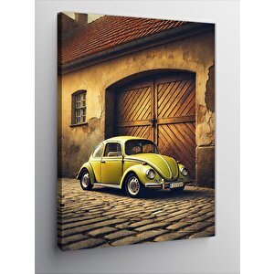 Kanvas Tablo Sokaklarda Sarı Vosvos 70x100 cm