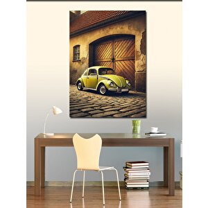 Kanvas Tablo Sokaklarda Sarı Vosvos 70x100 cm