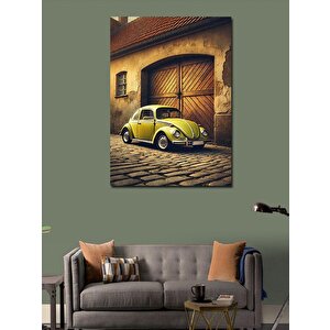 Kanvas Tablo Sokaklarda Sarı Vosvos 70x100 cm
