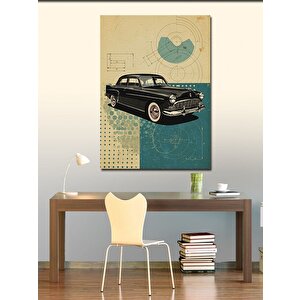 Kanvas Tablo Klasik Araba Eskisi 100x140 cm