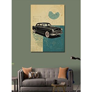 Kanvas Tablo Klasik Araba Eskisi 100x140 cm
