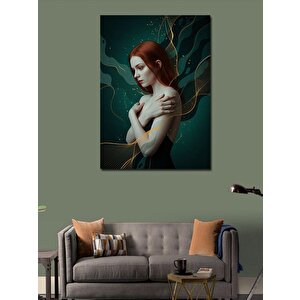 Kanvas Tablo Soyut Kadın Ve Zarafet 50x70 cm