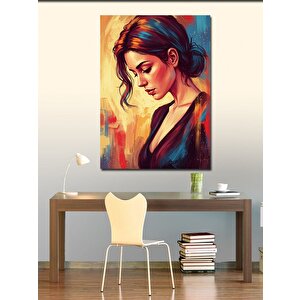 Kanvas Tablo Portre Ve Soyut Kadın 70x100 cm