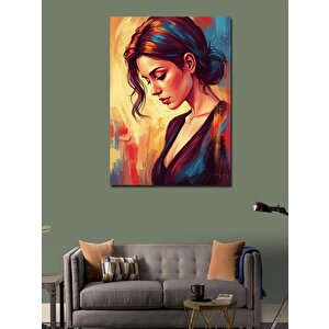Kanvas Tablo Portre Ve Soyut Kadın 70x100 cm