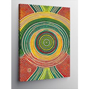 Kanvas Tablo Renkli Soyut Daireler 50x70 cm