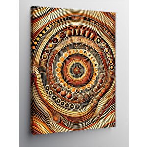 Kanvas Tablo Renkli Spiral Ve Soyut Sanat 50x70 cm