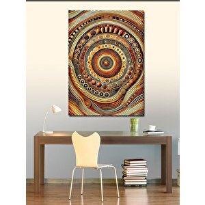 Kanvas Tablo Renkli Spiral Ve Soyut Sanat 50x70 cm