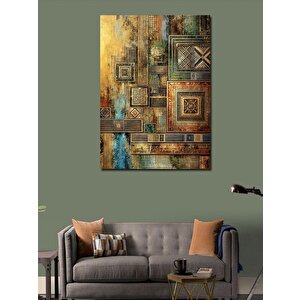 Kanvas Tablo Geometrik Soyutlama 100x140 cm