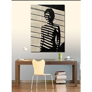 Kanvas Tablo Gölgelerle Örülmüş Kadın 70x100 cm