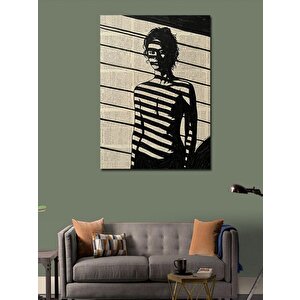 Kanvas Tablo Gölgelerle Örülmüş Kadın 70x100 cm