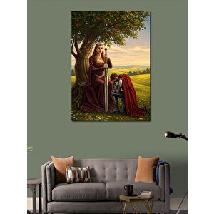Kanvas Tablo Anne Ve Çocuğun Doğa Huzuru 100x140 cm