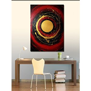 Kanvas Tablo Soyut Dairesel Sanat 100x140 cm