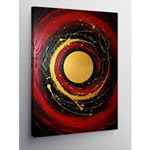 Kanvas Tablo Soyut Dairesel Sanat 50x70 cm