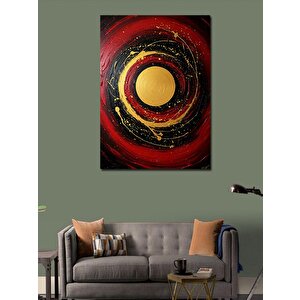 Kanvas Tablo Soyut Dairesel Sanat 70x100 cm