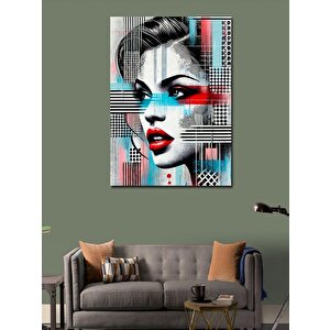 Kanvas Tablo Soyut Kadın Portresi 100x140 cm