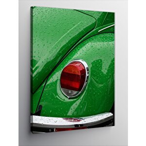 Kanvas Tablo Yeşil Araba Detayı 70x100 cm