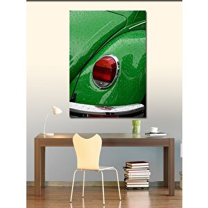Kanvas Tablo Yeşil Araba Detayı 70x100 cm