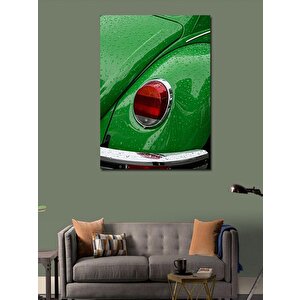 Kanvas Tablo Yeşil Araba Detayı 70x100 cm