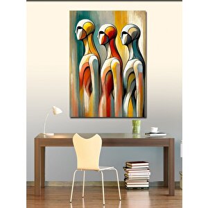 Kanvas Tablo Soyut Figürler Ve Renkli Sanat 100x140 cm