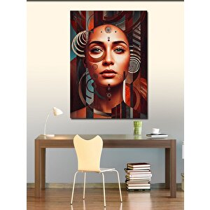 Kanvas Tablo Soyut Yüz Portresi 100x140 cm