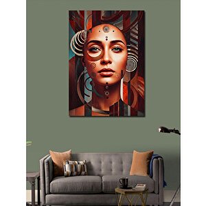 Kanvas Tablo Soyut Yüz Portresi 100x140 cm