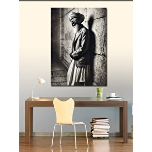 Kanvas Tablo Gölgede Düşünen Adam 100x140 cm
