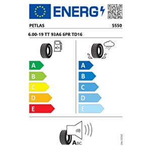 6.00-19 Tt 93a6 6pr Td16 Traktör Ön Lastiği (üretim Tarihi:2025)