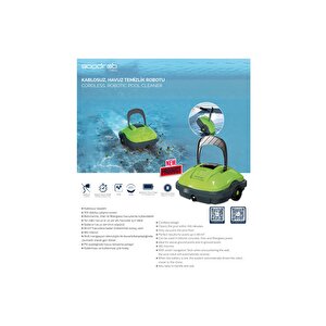 Kablosuz Havuz Temizlik Robotu - 30 W-cordless