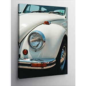 Kanvas Tablo Beyaz Vosvos Ve Retro Stil 100x140 cm