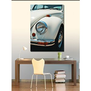 Kanvas Tablo Beyaz Vosvos Ve Retro Stil 100x140 cm