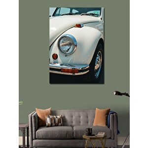 Kanvas Tablo Beyaz Vosvos Ve Retro Stil 100x140 cm