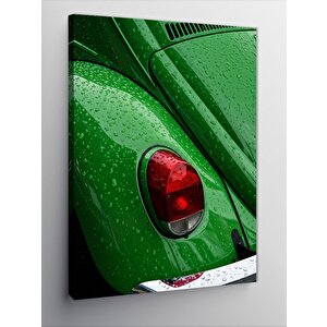 Kanvas Tablo Yeşil Vosvos Ve Retro Hava 70x100 cm