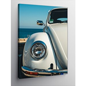 Kanvas Tablo Retro Beyaz Vosvos 50x70 cm