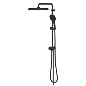 Tempesta System 250 Cube Duvar Bağlantılı, Divertörlü Duş Sistemi Mat Siyah - 269772431