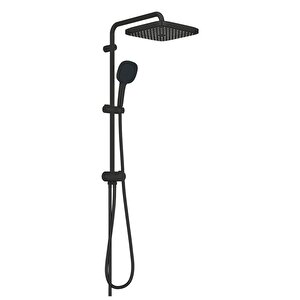 Grohe Tempesta System 250 Cube Duvar Bağlantılı, Divertörlü Duş Sistemi Mat Siyah - 269772431