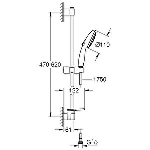 Grohe Tempesta 110 Duş Seti 2 Akışlı Rain,jet - 27926003