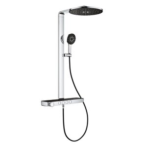 Rainshower Aqua Pure Duvara Monte Termostatik Bataryalı Duş Sistemi Siyah/krom - 100964ki00