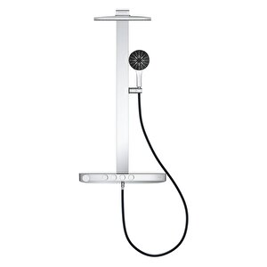Rainshower Aqua Pure Duvara Monte Termostatik Bataryalı Duş Sistemi Siyah/krom - 100964ki00