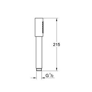 Grohe Rainshower Aqua Stick El Duşu 1 Püskürtme - 26866al0