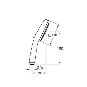 Grohe Tempesta Cube 110 El Duşu 2 Akışlı Rain,jet - 27571003