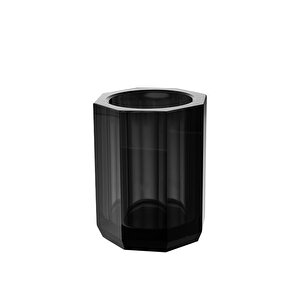 Cyrstal Bath Accessory Tooth Mug Black