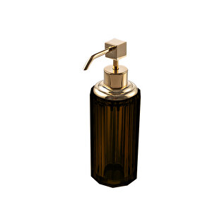 Cyrstal Bath Accessory Soap Dispenser Brown-gold Color 80 Ml