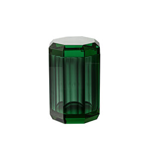 Cyrstal Bath Accessory Cotton Box Green