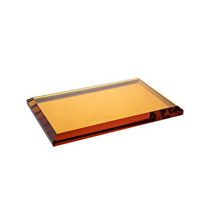 Cyrstal Bath Accessory Tray Amber