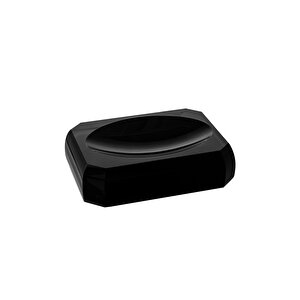 Cyrstal Bath Accessory Soap Dish Black