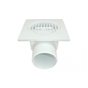 Plastik Yer Süzgeci 10x10 Cm 50 Mm Yandan Çıkış