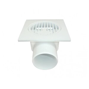 Plastik Yer Süzgeci 10x10 Cm 50 Mm Yandan Çıkış