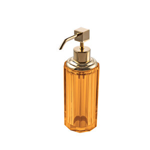 Cyrstal Bath Accessory Soap Dispenser Amber-gold Color 80 Ml