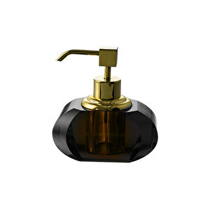 Cyrstal Bath Accessory Soap Dispenser Brown-gold Color 80 Ml