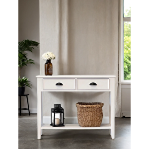 Woodenbend Mirage Beyaz Ahşap Modern Dresuar